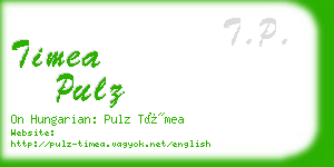 timea pulz business card